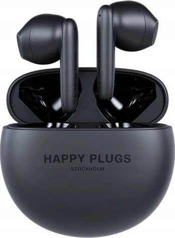 Słuchawki Tura Scandinavia AB Happy Plugs Joy Lite - bezprzewodowe słuchawki douszne z ENC (black)