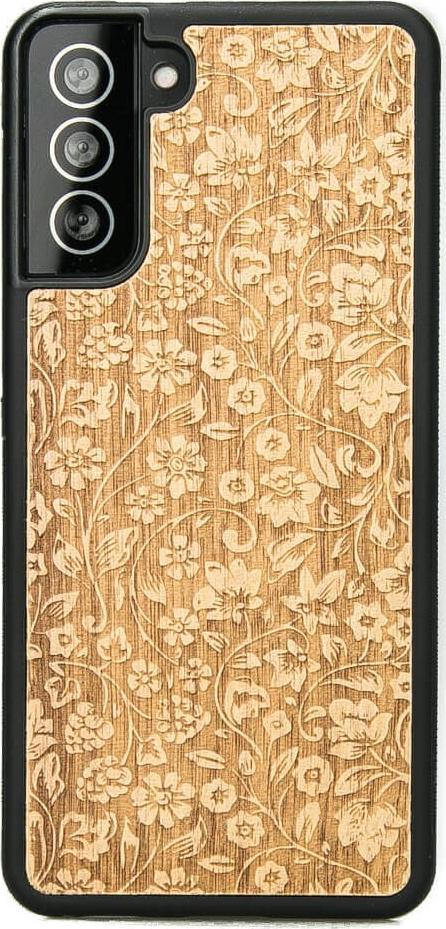 BeWood Drewniane Etui Samsung Galaxy S21 Plus KWIATY POLNE ANIEGRE
