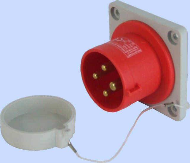 Elektromet Wtyczka tablicowa prosta czerwona 16A 400V IP44 (922031)