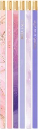 Koopman Ołówek z gumką szkolny w pastelowych kolorach