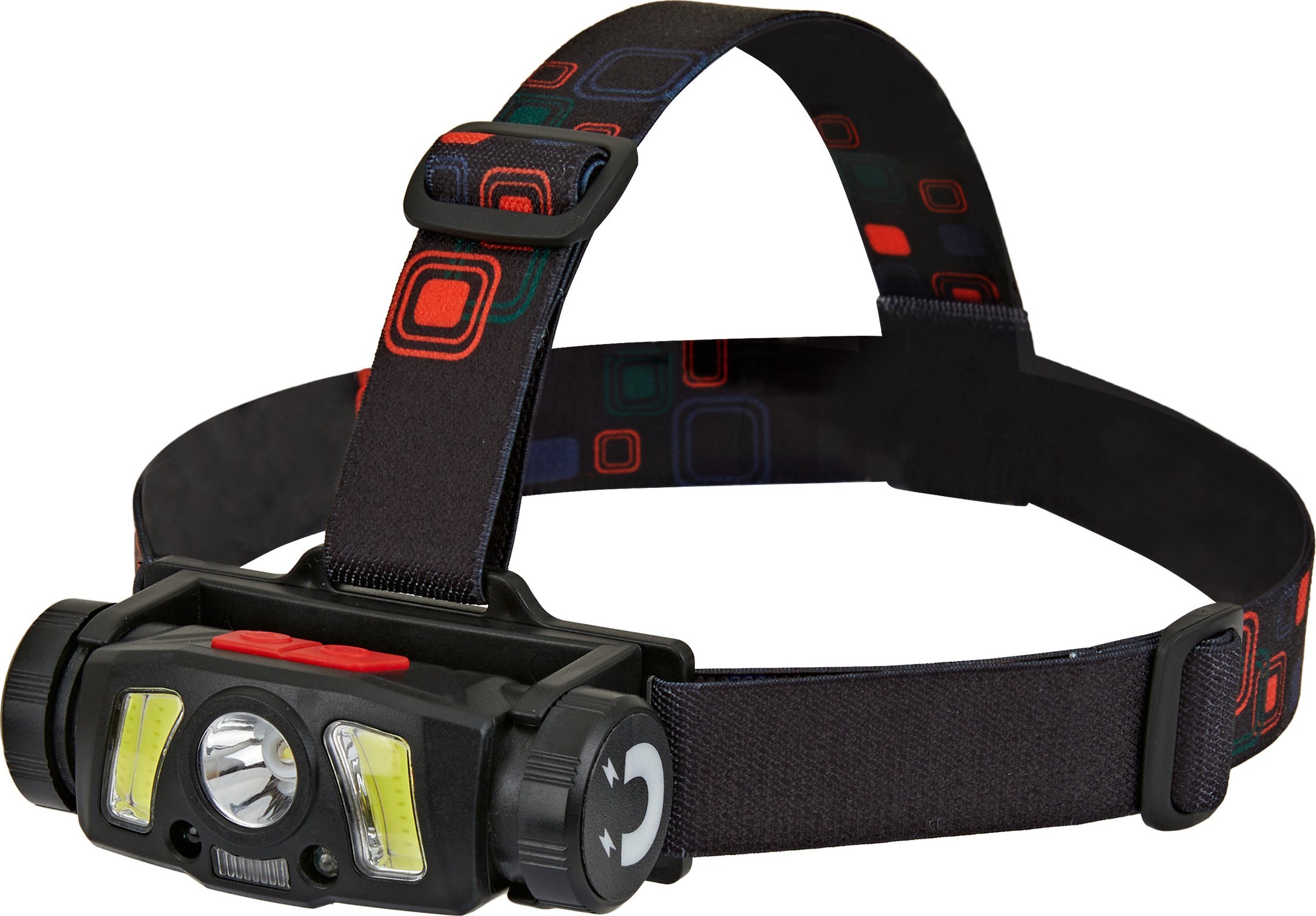 Latarka czołowa Orno Latarka czołowa/światło rowerowe LED COB + XPG z akumulatorem Li-ion 1200mAh, czujnik ruchu