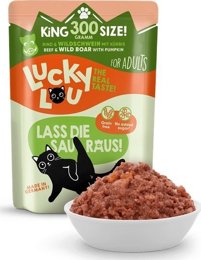 Lucky Lou Lucky Lou Lifestage Adult Wołowina i dzik saszetka 300g
