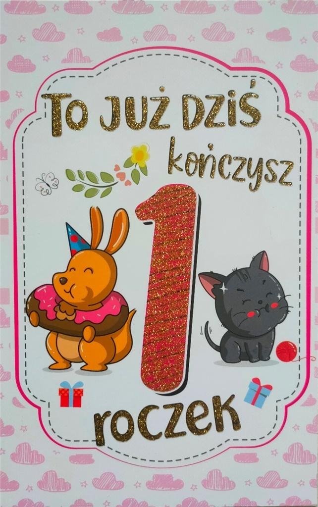 Yeku Karnet Roczek dziewczynka 2K - 066