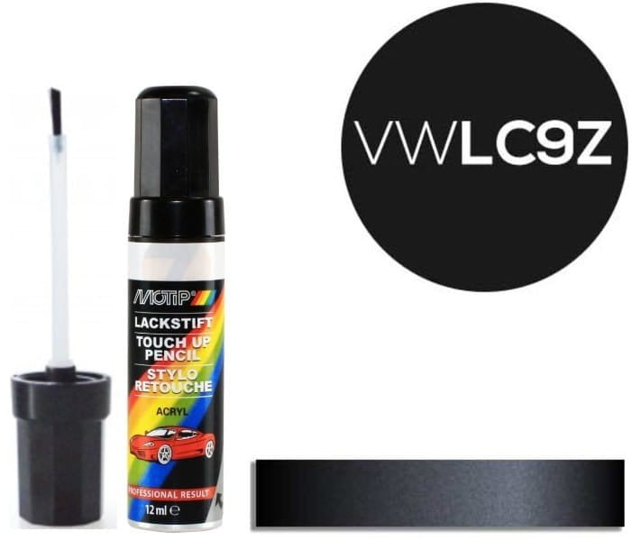 PAINT MOTIP BLACK 951010 METALLIC 12ML