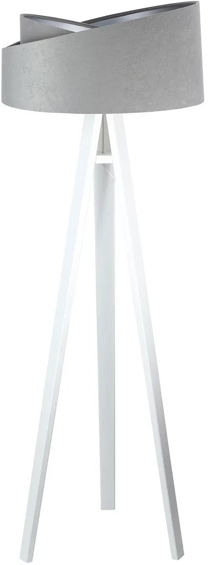 Lampa stojąca GEMSTONE szara/srebrna/biała BPS KONCEPT