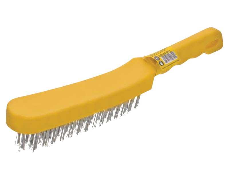 Modeco Szczotka druciana 4-rzędowa rączka plastikowa - MN-69-001