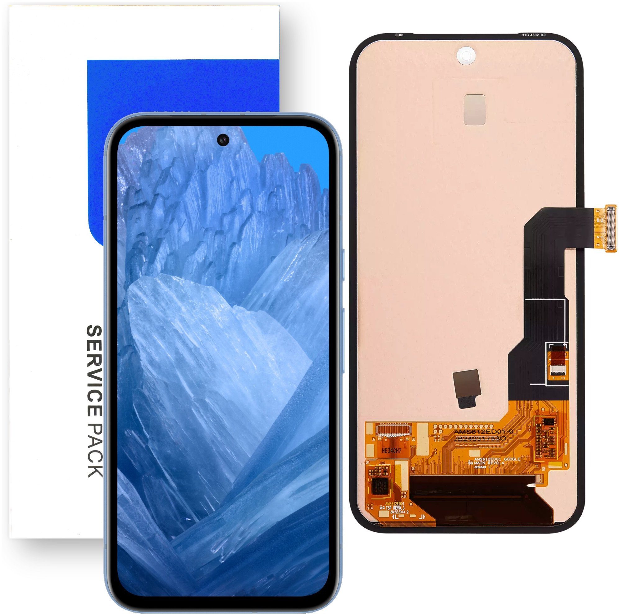 Wyświetlacz do Google Pixel 8A Service Pack LCD G6GPR Oryginał Mobilepart