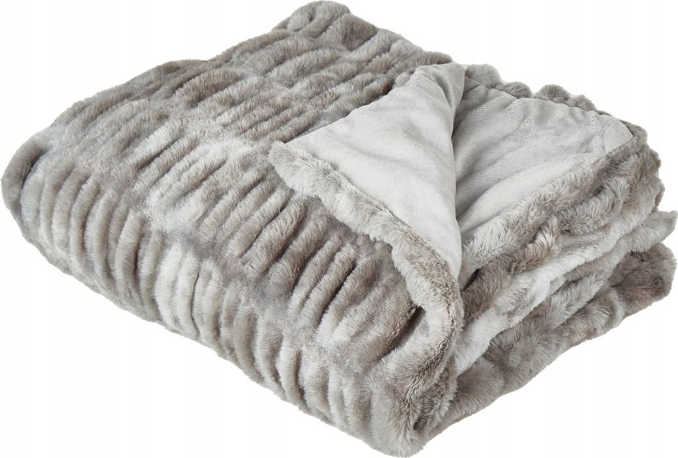 Beliani Narzuta na łóżko szara MEDINILLA