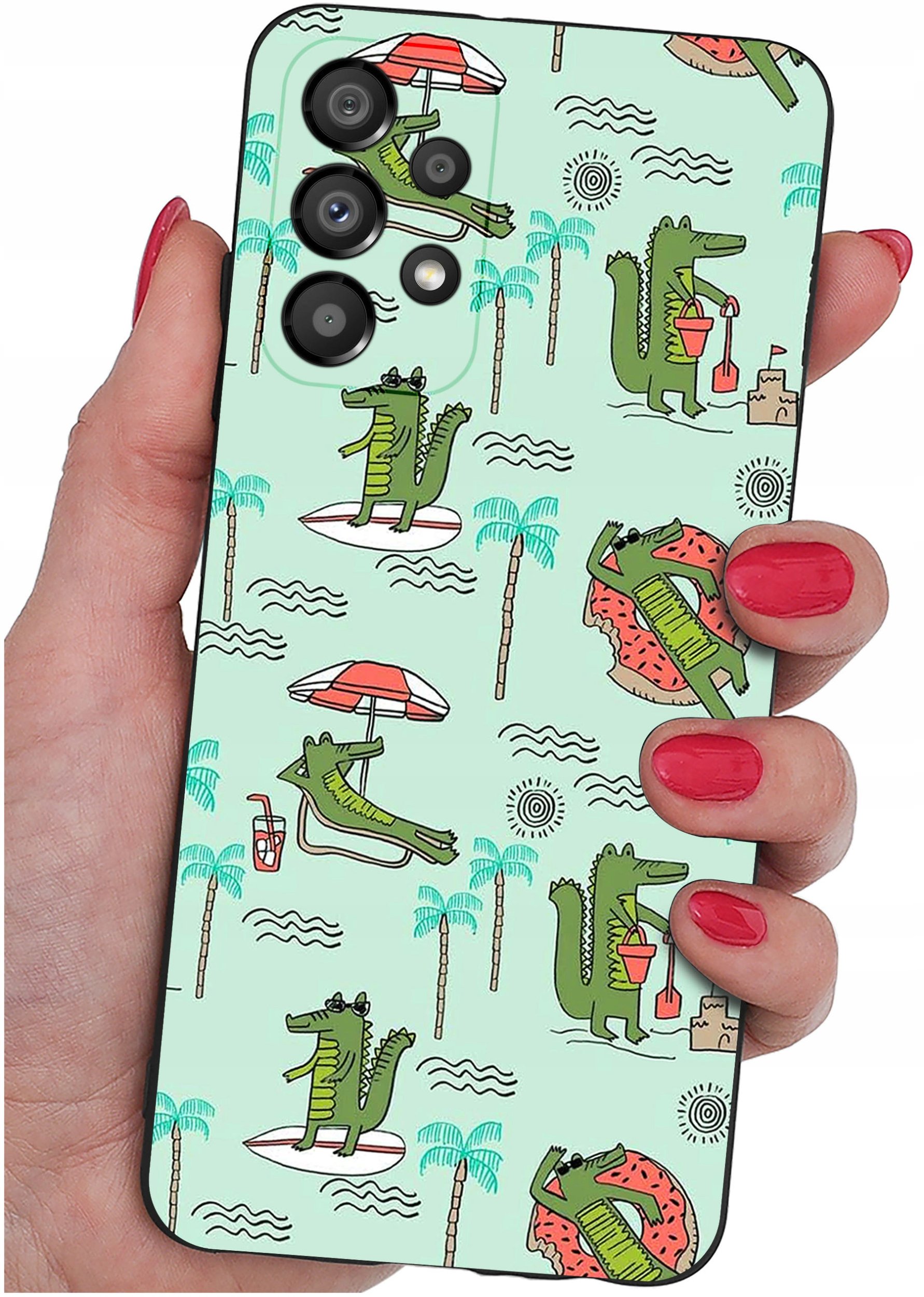 ETUI do Samsung Galaxy A53 5G WZORY |SILIKONOWE MATT CASE + SZKŁO 9H