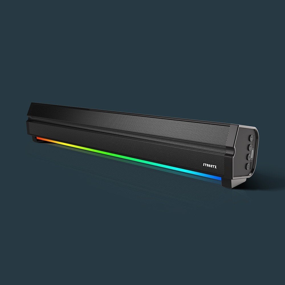 Głośnik Streetz Bluetooth kolonėlė STREETZ, su RGB, micro SD / SB100-BLK / 6612035
