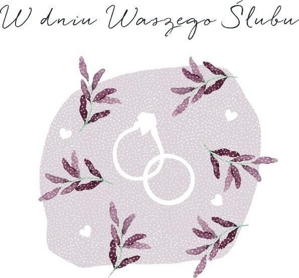 Karnet Swarovski kwadrat CL4516_PO Ślub obrączki