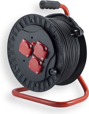 Elgotech Przedłużacz bębnowy 3 x GS IP44 25m (PZB-111-25G)