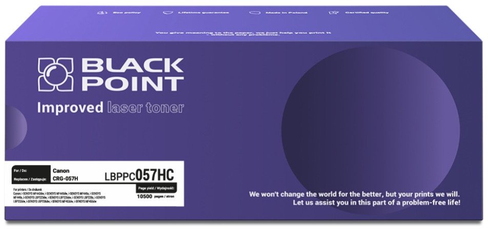 [LBPPC057HC] Toner BP S+ (Canon CRG-057H) wersja z chipem