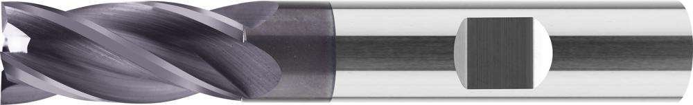 Frez trzpieniowy długi VHM DIN6527 TiAlN 4-ostrzowy chwyt HB 4mm FORMAT