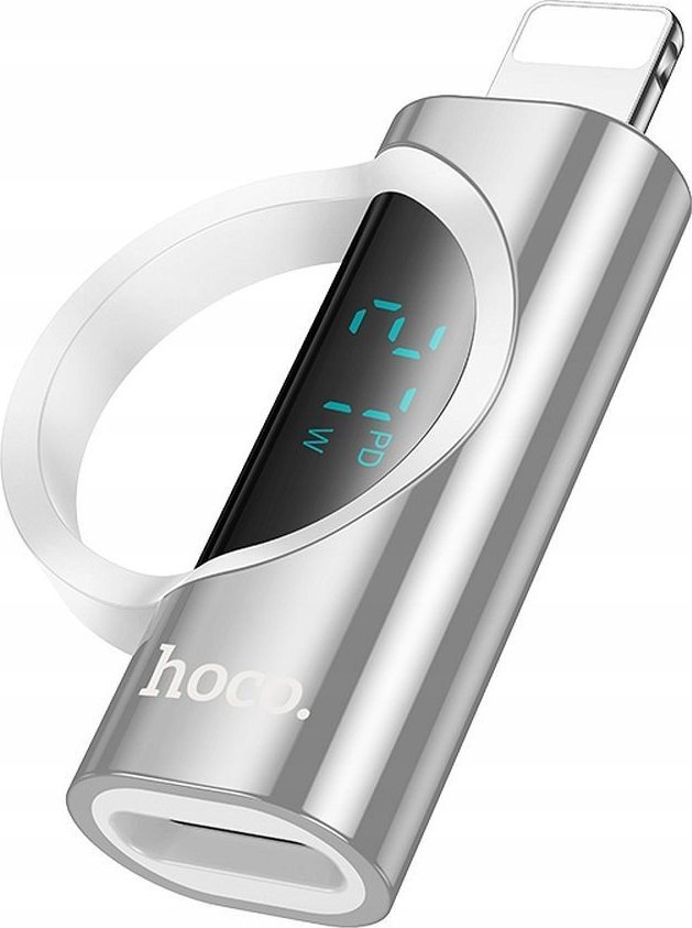 Adapter USB Hoco UA32B Lightning - USB-C Srebrny