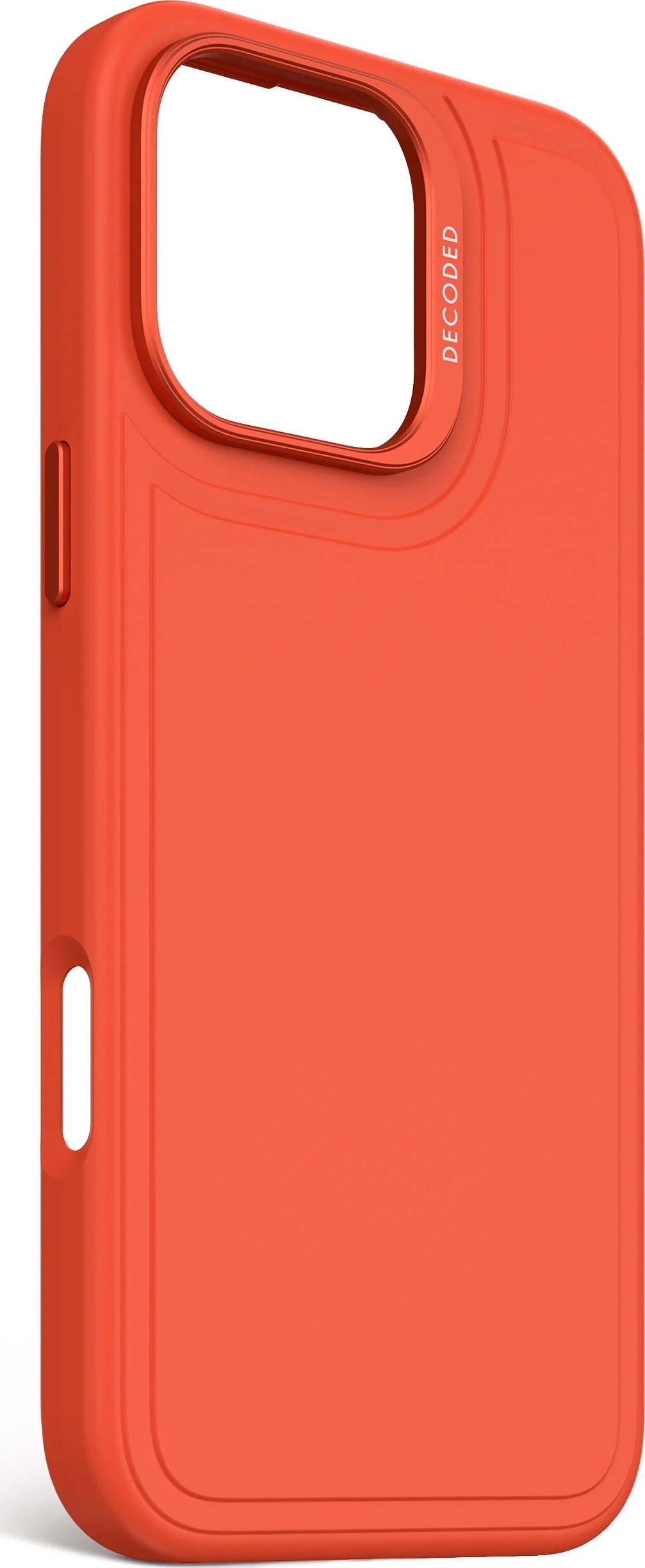 Decoded Decoded AntiMicrobial Silicone Stacks Backcover - silikonowa obudowa ochronna do iPhone 16 Pro Max kompatybilna z MagSafe (tangerine)