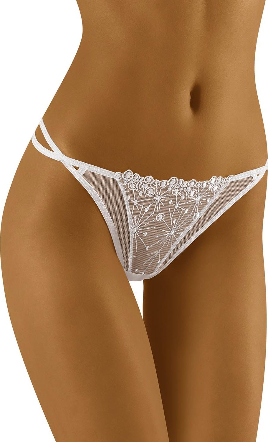 Wolbar Wol-Bar Maracca biały M Majtki stringi