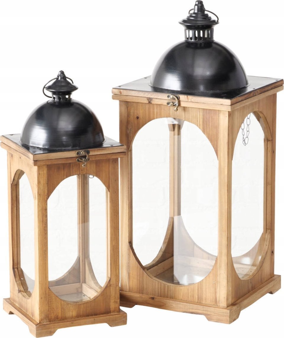 Boltze Lampiony do użytku wewnętrznego MELIRA, 2 szt, wys. 50-61 cm