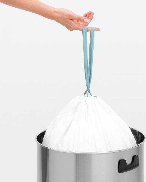 Kosz na śmieci Brabantia Kosz szafkowy De Luxe 15l biały - Brabantia