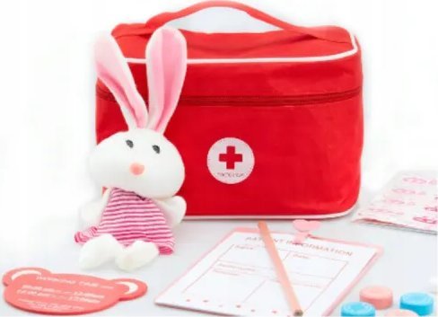 Apteczka z akcesoriami dla małego lekarza | Bezpieczne zakupy! Szybka wysyłka! oryginalne, zaplombowane pudełko!