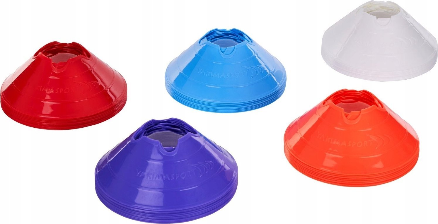 YakimaSport Wysepki, stożki, kapturki, grzybki treningowe pod laskę Fioletowy