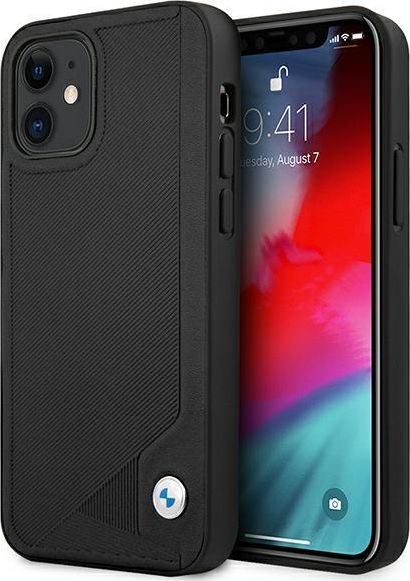 BMW Etui Bmw Bmhcp12Srcdpk Iphone 12 Mini 5,4" Czarny/Black Hardcase Leather Deboss