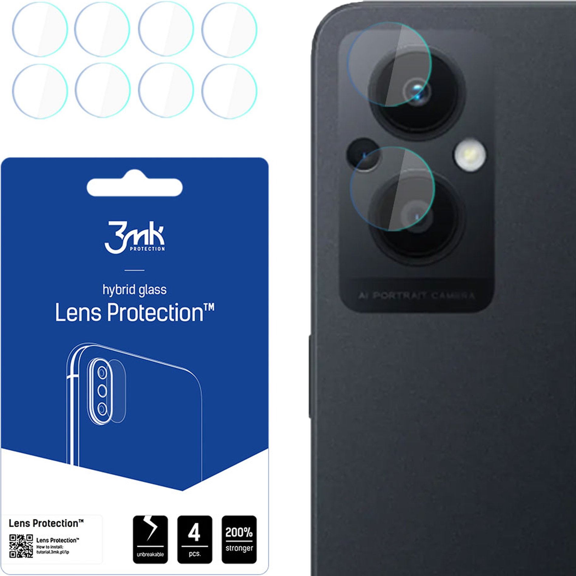 OPPO RENO 7 Z 5G - 3MK LENS PROTECTION