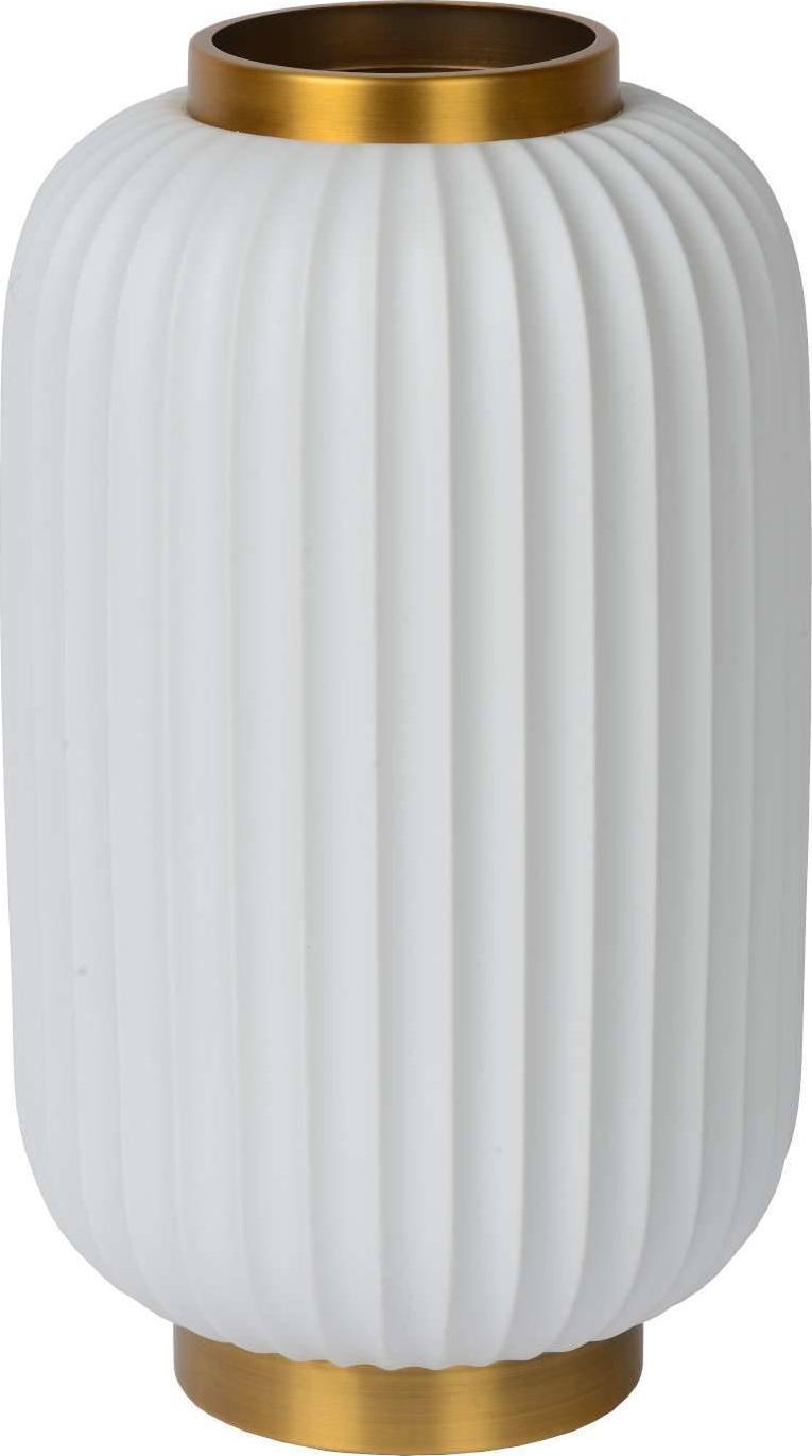 Lampa stołowa Lucide Stojąca LAMPKA stołowa GOSSE 13535/34/31 Lucide porcelanowa LAMPA plisowana angielska biała