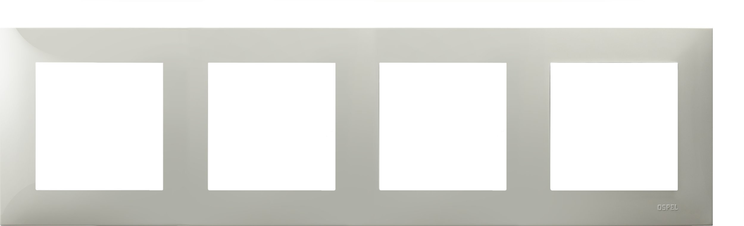 Ospel SZAFIR Ramka poczwórna kaszmirowy beżowy R-4Z/83