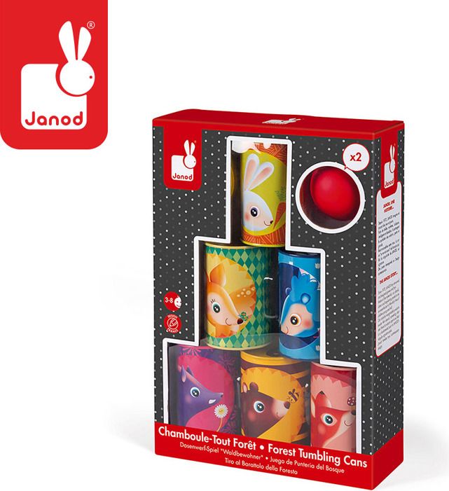 Janod Gra Zbijanie puszek Las
