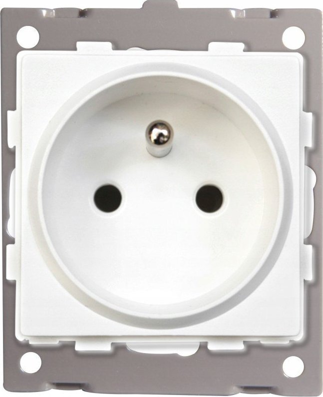 Masterled Gniazdo 230V/16A z ramką podwójne szklane białe lub czarne Gniazdo 230V/16A z ramką podwójne szklane białe lub czarne