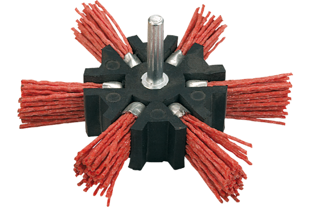 Verto Szczotka ścierna miotełkowa z trzpieniem 100mm - 62H720