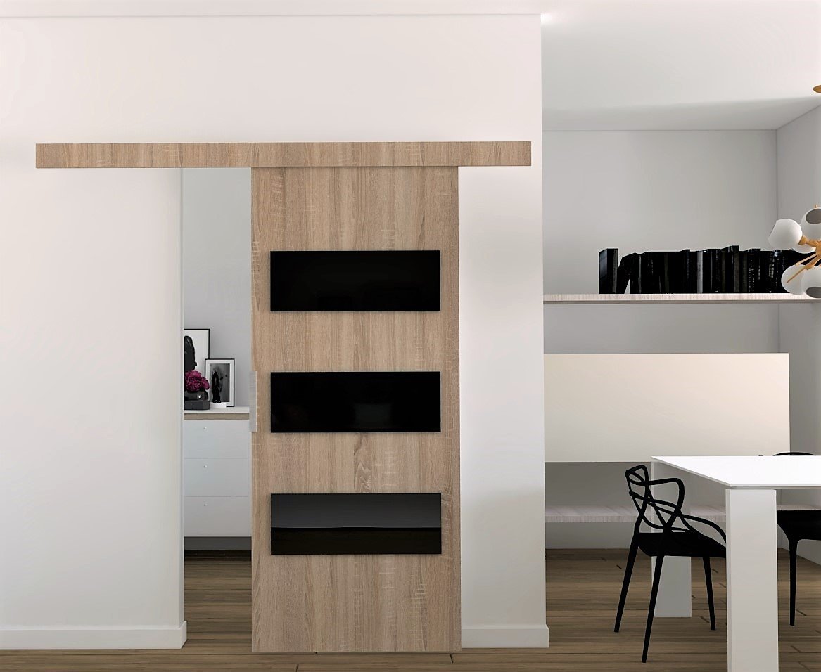 Drzwi Przesuwne Drzwi przesuwne E70 76x205 Sonoma