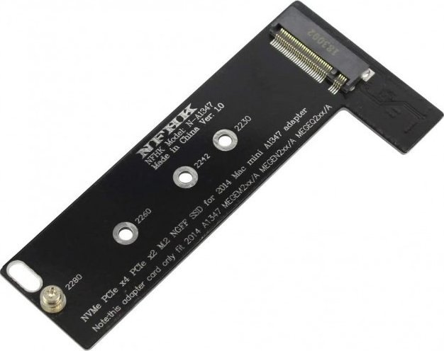 Renov8 M.2 M-key NVMe SSD adapter for Mac mini A1347