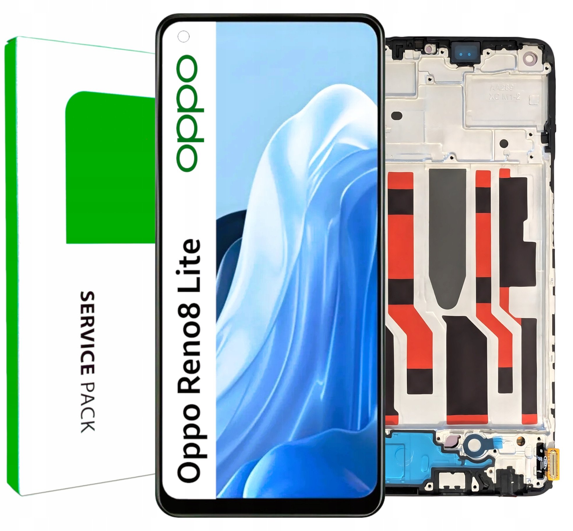Wyświetlacz do Oppo Reno8 Lite Ekran LCD Ramka Oryginał Zila (5904858346202)