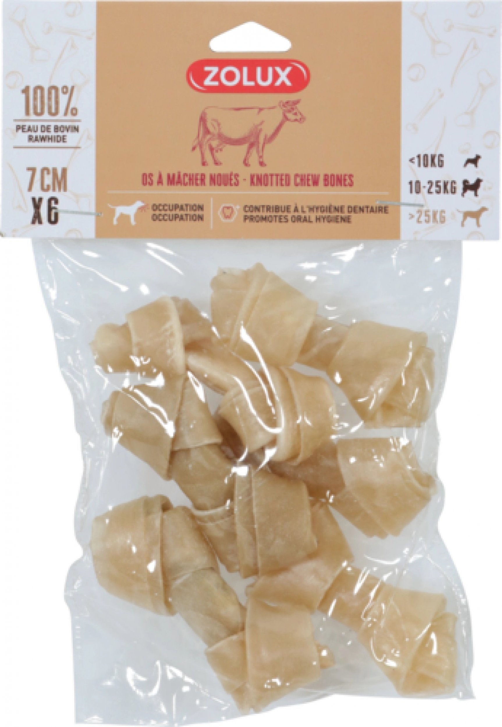 Zolux ZOLUX Kość wiązana 7 cm x 6