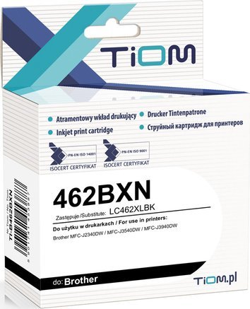 Tusz Tiom Tusz Tiom do Brother 462BXN | LC462XLBK | 3000 str. | black