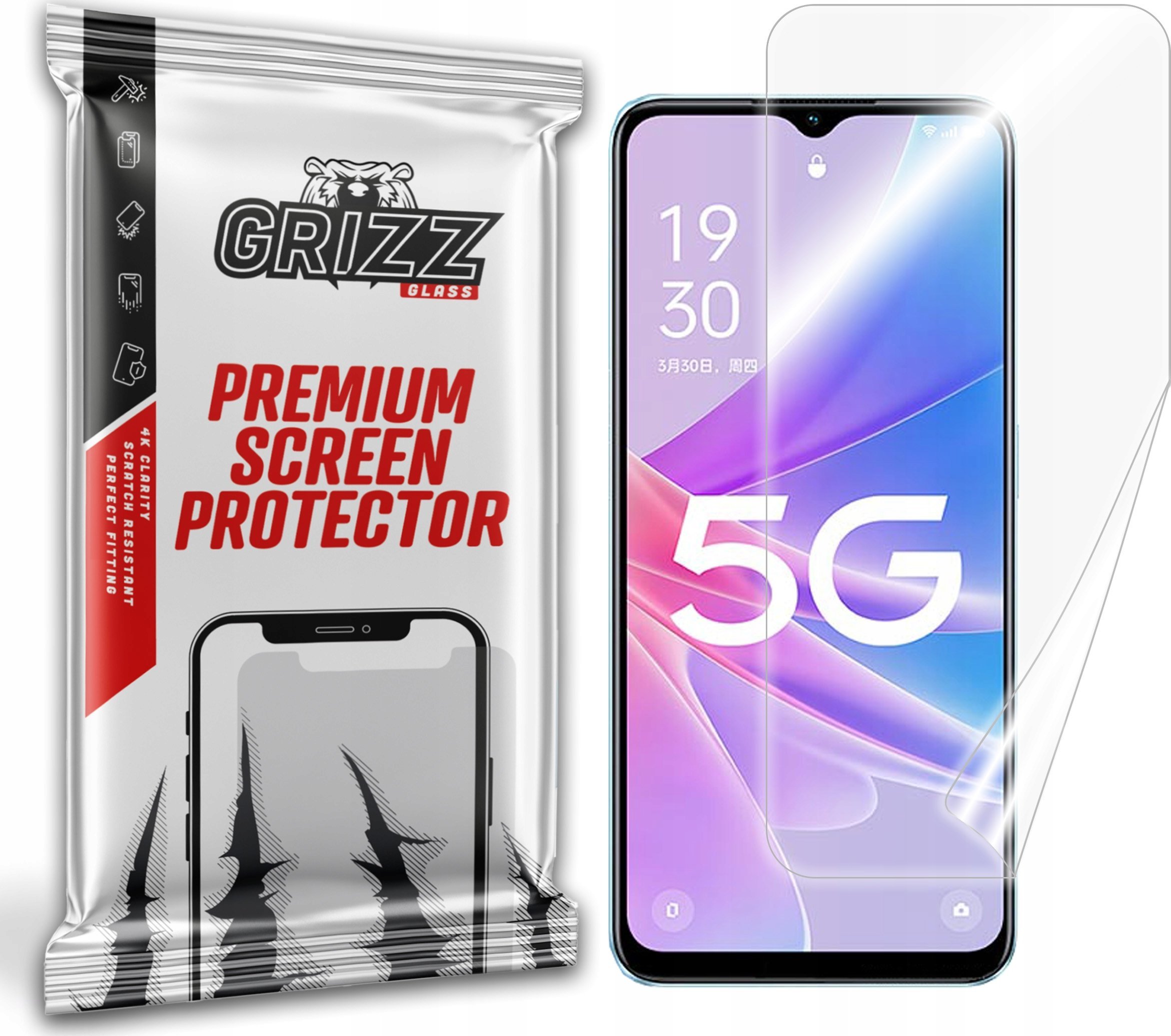 GrizzGlass Folia ceramiczna GrizzGlass CeramicFilm do Oppo A1x 5G