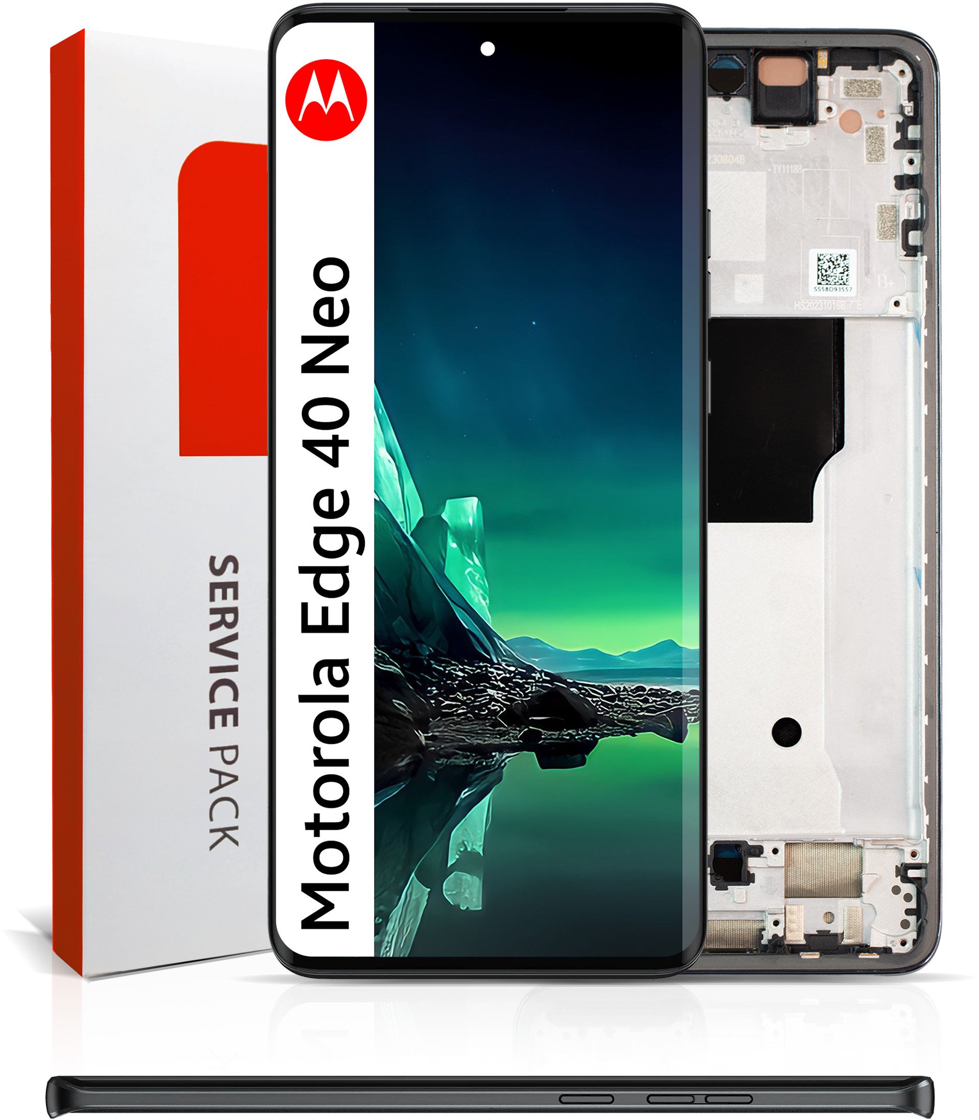 Wyświetlacz do Motorola Edge 40 Neo Ekran LCD Ramka Oryginał Zila XT2307-1 (5904858334216)