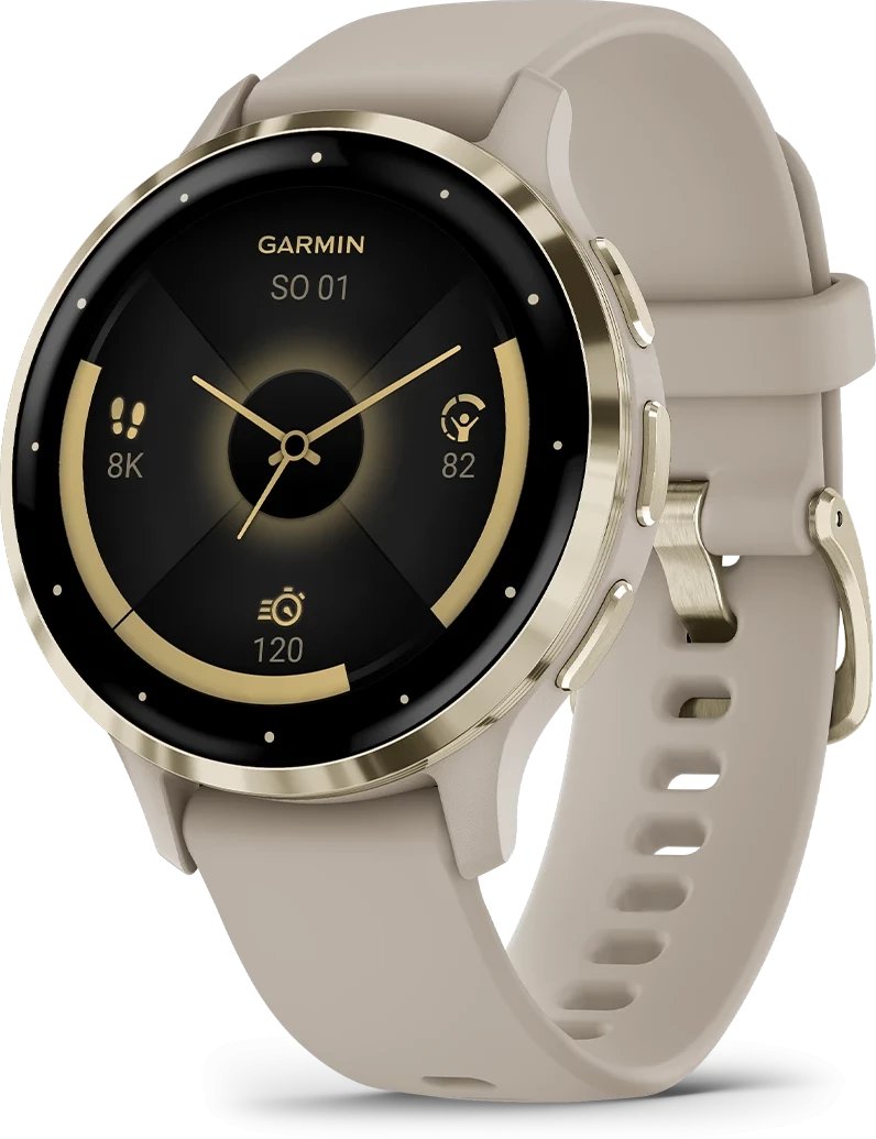 Zegarek sportowy Garmin Venu 3S Beżowy (010-02785-02)