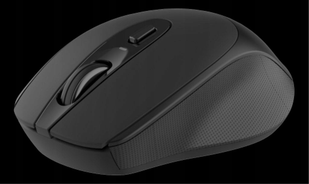 Mysz Deltaco Bevielė kompaktiška tyli pelė DELTACO 1600 DPI, USB imtuvas, 4 mygtukai, tamsiai pilka / MS-804