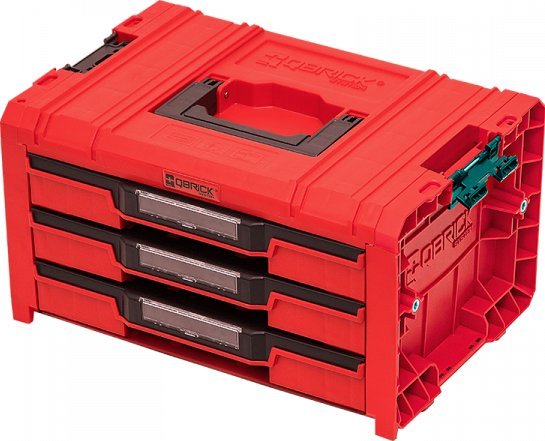 Qbrick QBRICK PRO tool box with 3 drawers 2.0 EXPERT RED