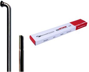 Cn Spoke Szprychy STD14 2.0-2.0-2.0 stal nierdzewna 282mm czarne + nyple 144szt. (CN-STD282C)