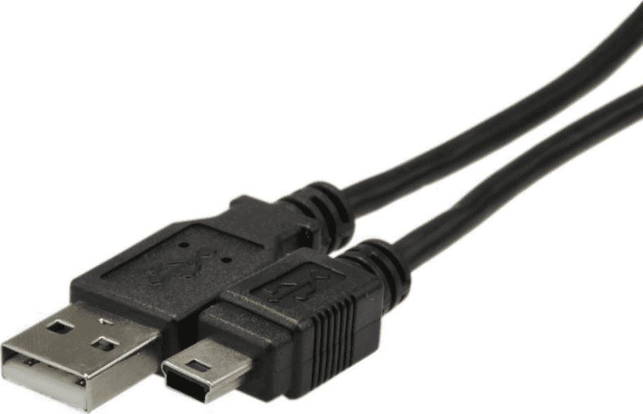 Kabel USB Digitus USB-A - miniUSB-B 1.8 m Czarny (AK672M2)