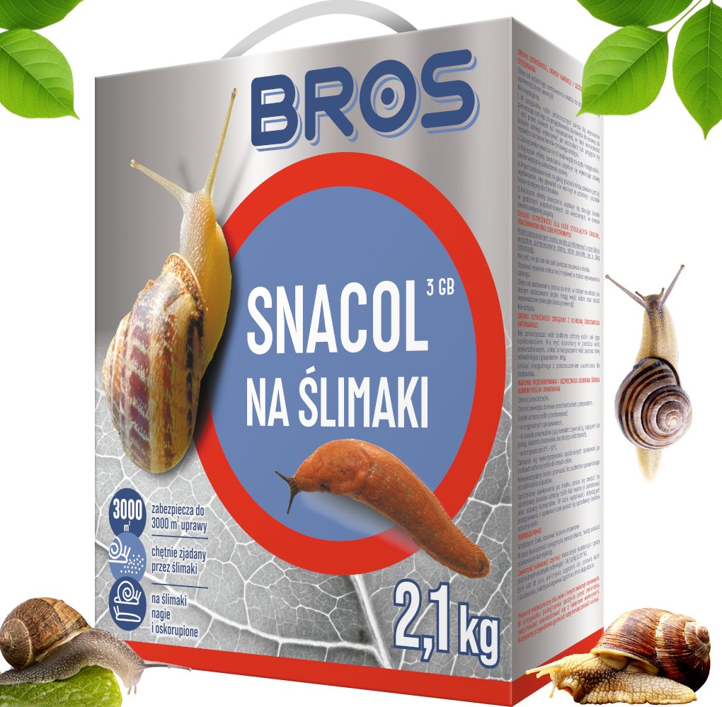 BROS - Snacol 3GB zwalcza ślimaki 2,1kg
