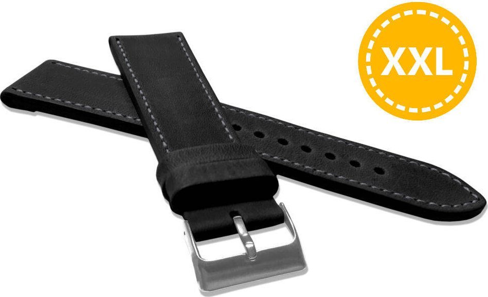 Lavvu Skórzany pasek do zegarka 24 mm XXL Lavvu LSAXB24 skóra licowa