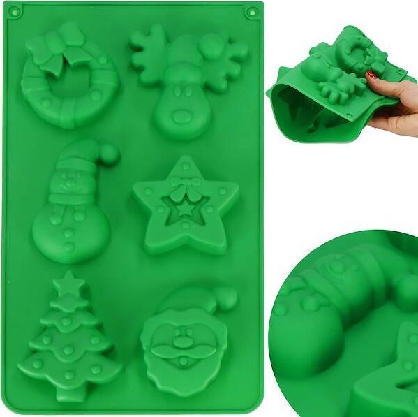 Springos Foremka do ciastek świątecznych forma do ciasta silikonowa UNIWERSALNY