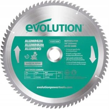 Evolution Piła widiowa TCT do cięcia aluminium 255mm / 80z do pił ukośnych