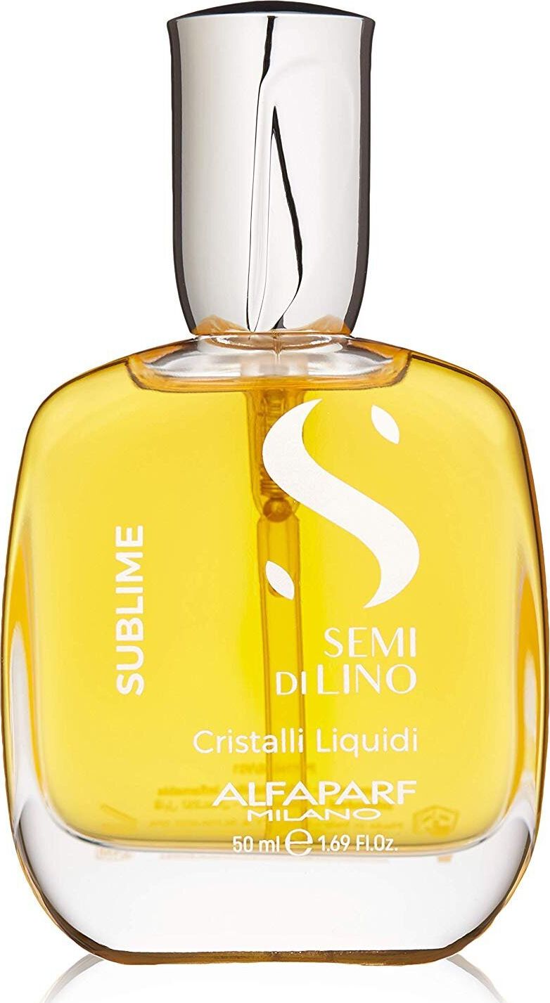 Alfaparf Spindesio suteikiantis plaukų aliejus Alfaparf Milano Semi Di Lino Sublime Cristalli Liquidi 50 ml