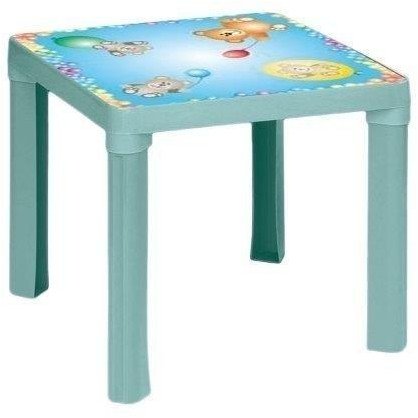 Stolik plastikowy pastel turkus